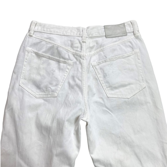 ALL Saints Hayden Boys Fit Distressed Boyfriend Jeans in White - Picture 5 of 10